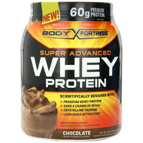 Body Fortress Whey Protein Powder, Chocolate, 31.2 Ounces (Pack of 2) image